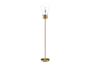 I 9682 - Luminaire, 71''H, Lampadaire, Métal En Laiton, Contemporain - Simple Boutique