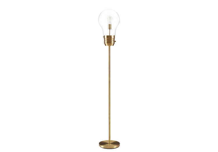 I 9682 - Luminaire, 71''H, Lampadaire, Métal En Laiton, Contemporain - Simple Boutique