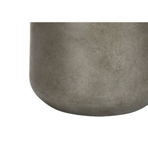 I 9703 - Luminaire, 24"H, Lampe De Table, Béton Gris, Abat-jour Beige, Contemporain - Simple Boutique