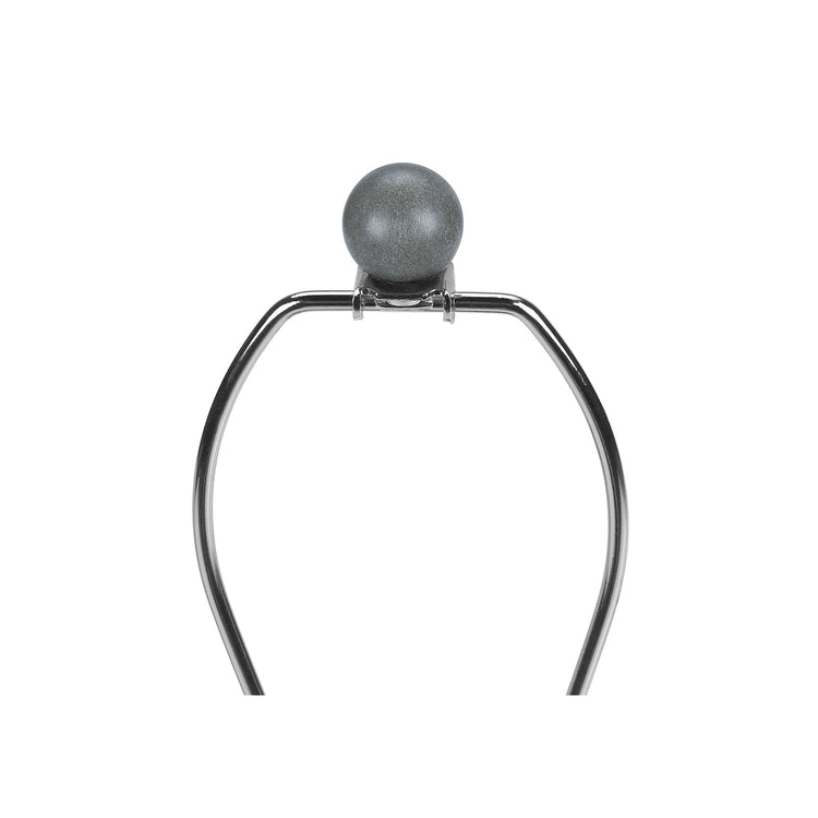 I 9703 - Luminaire, 24"H, Lampe De Table, Béton Gris, Abat-jour Beige, Contemporain - Simple Boutique
