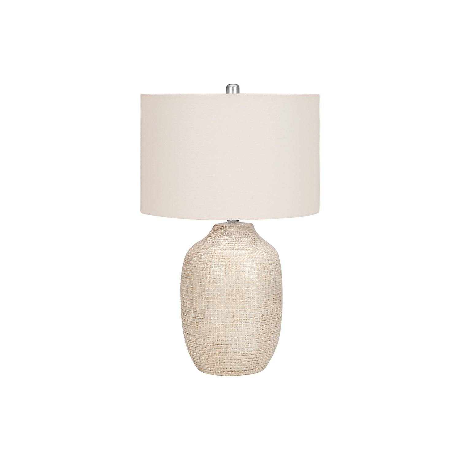 I 9704 - Luminaire, 26"H, Lampe De Table, Crème, Abat-jour Ivoire / Crème, Contemporain - Simple Boutique