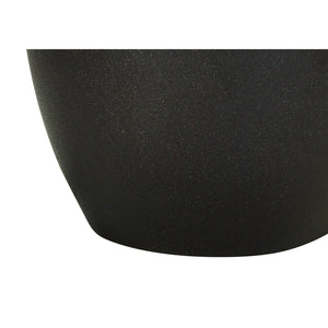 I 9708 - Luminaire, 22"H, Lampe De Table, Céramique Noire, Abat-jour Ivoire / Crème, Transitionnel - Simple Boutique