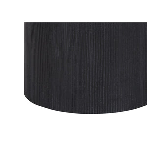 I 9710 - Luminaire, 24"H, Lampe De Table, Béton Noir, Abat-jour Ivoire / Crème, Moderne - Simple Boutique