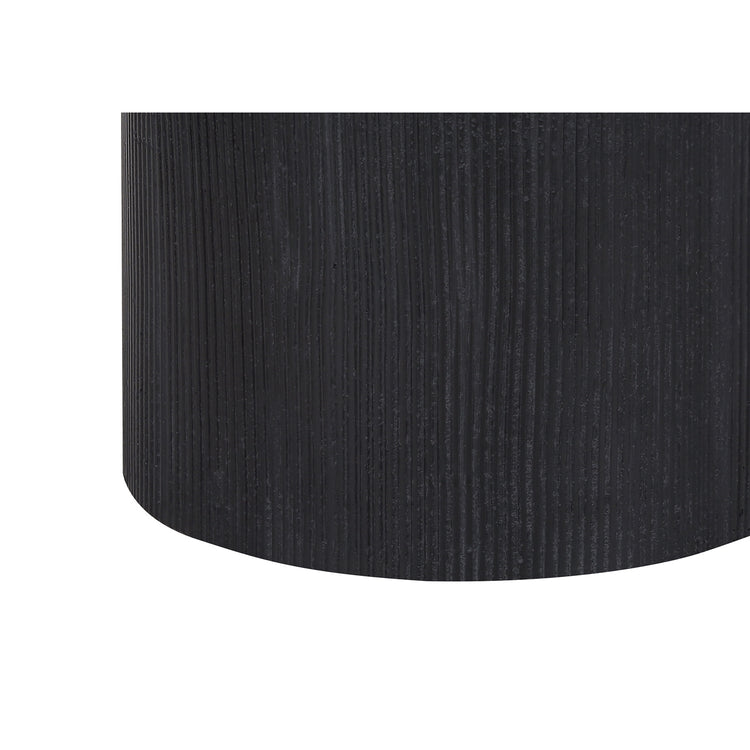 I 9710 - Luminaire, 24"H, Lampe De Table, Béton Noir, Abat-jour Ivoire / Crème, Moderne - Simple Boutique