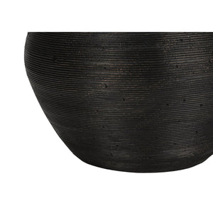 I 9715 - Luminaire, 25"H, Lampe De Table, Béton Noir, Abat-jour Ivoire / Crème, Contemporain, Moderne - Simple Boutique