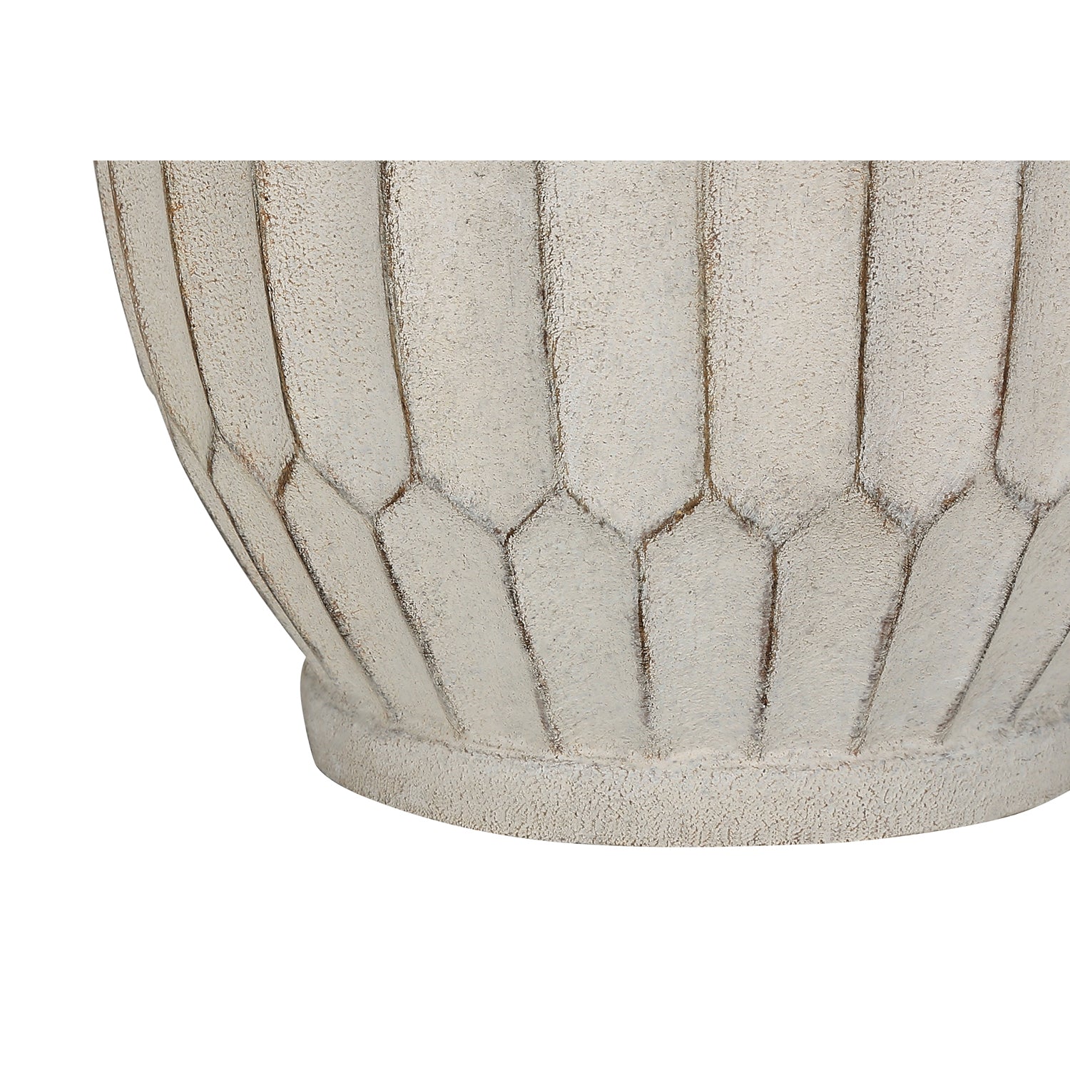 I 9720 - Luminaire, 24"H, Lampe De Table, Résine Créme, Abat-jour Ivoire / Crème, Transitionnel - Simple Boutique