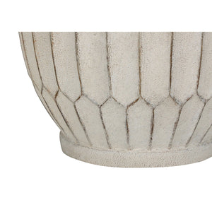 I 9720 - Luminaire, 24"H, Lampe De Table, Résine Créme, Abat-jour Ivoire / Crème, Transitionnel - Simple Boutique