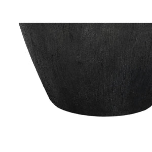 I 9721 - Luminaire, 24"H, Lampe De Table, Céramique Noire, Abat-jour Ivoire / Crème, Moderne - Simple Boutique