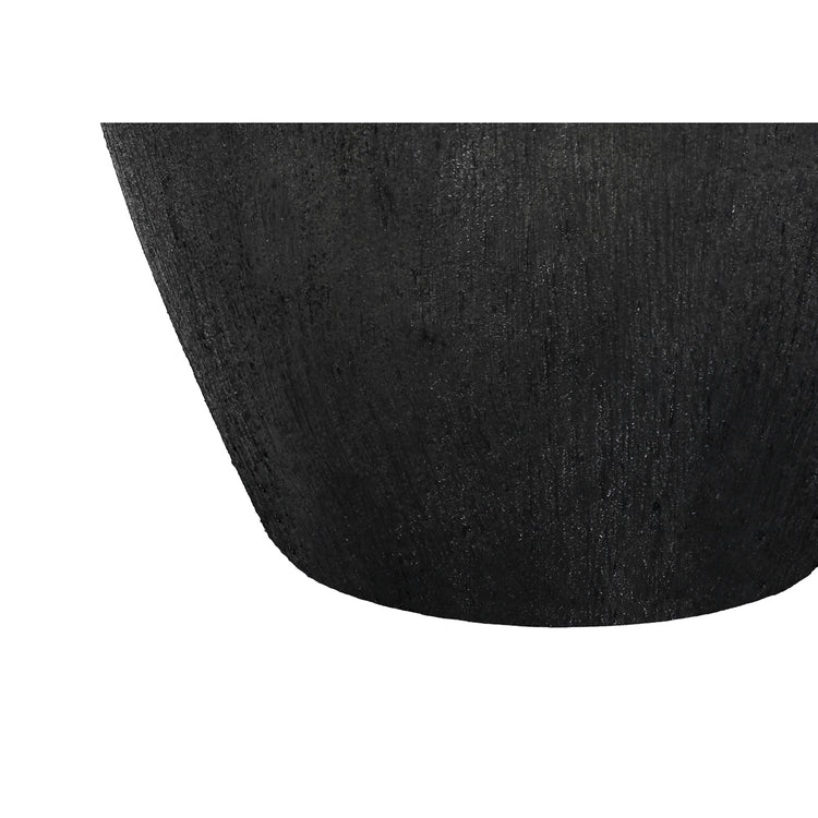I 9721 - Luminaire, 24"H, Lampe De Table, Céramique Noire, Abat-jour Ivoire / Crème, Moderne - Simple Boutique