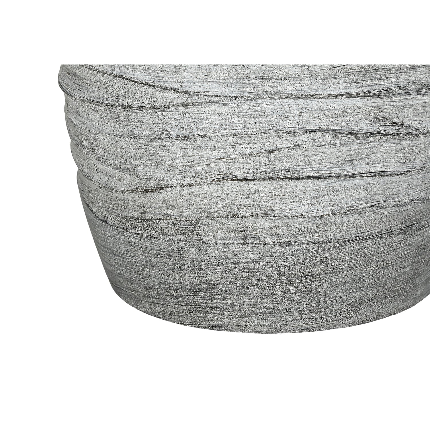 I 9723 - Luminaire, 27"H, Lampe De Table, Résine Grise, Abat-jour Ivoire / Crème, Moderne - Simple Boutique
