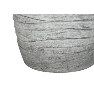 I 9723 - Luminaire, 27"H, Lampe De Table, Résine Grise, Abat-jour Ivoire / Crème, Moderne - Simple Boutique
