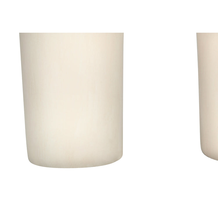 I 9728 - Luminaire, 25"H, Lampe De Table, Résine Créme, Abat-jour Beige., Moderne - Simple Boutique