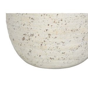 I 9730 - Luminaire, 20"H, Lampe De Table, Béton Créme, Abat-jour Ivoire / Crème, Moderne - Simple Boutique