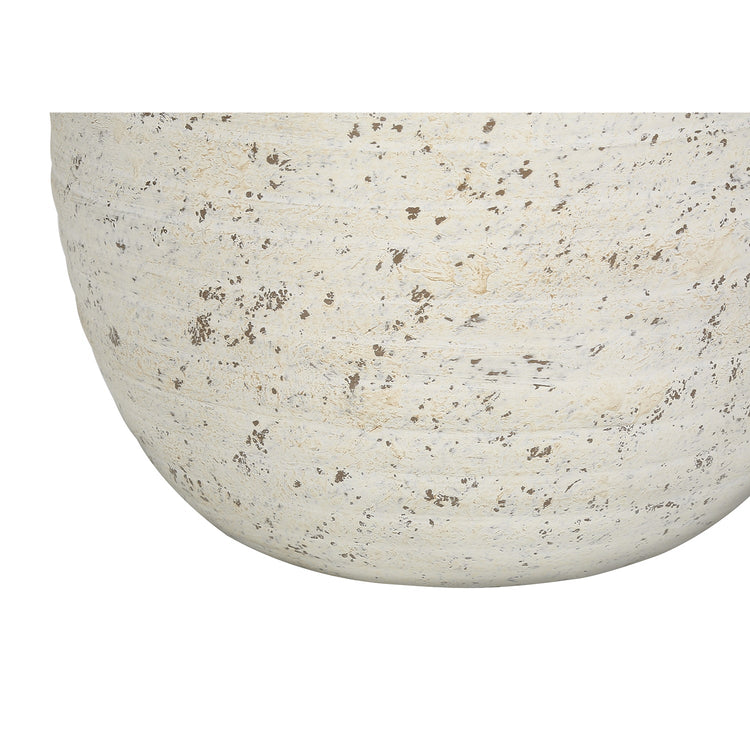 I 9730 - Luminaire, 20"H, Lampe De Table, Béton Créme, Abat-jour Ivoire / Crème, Moderne - Simple Boutique