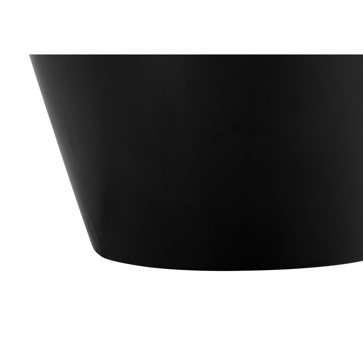 I 9738 - Luminaire, 17"H, Lampe De Table, Céramique Noire, Abat-jour Ivoire / Crème, Transitionnel - Simple Boutique
