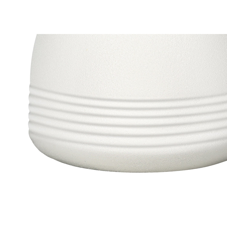I 9741 - Luminaire, 17"H, Lampe De Table, Céramique Crème, Abat-jour Ivoire / Crème, Moderne - Simple Boutique