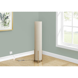I 9755 - Luminaire, Lampadaire, 50" H, Abat-jour Ivoire / Crème, Contemporain - Simple Boutique