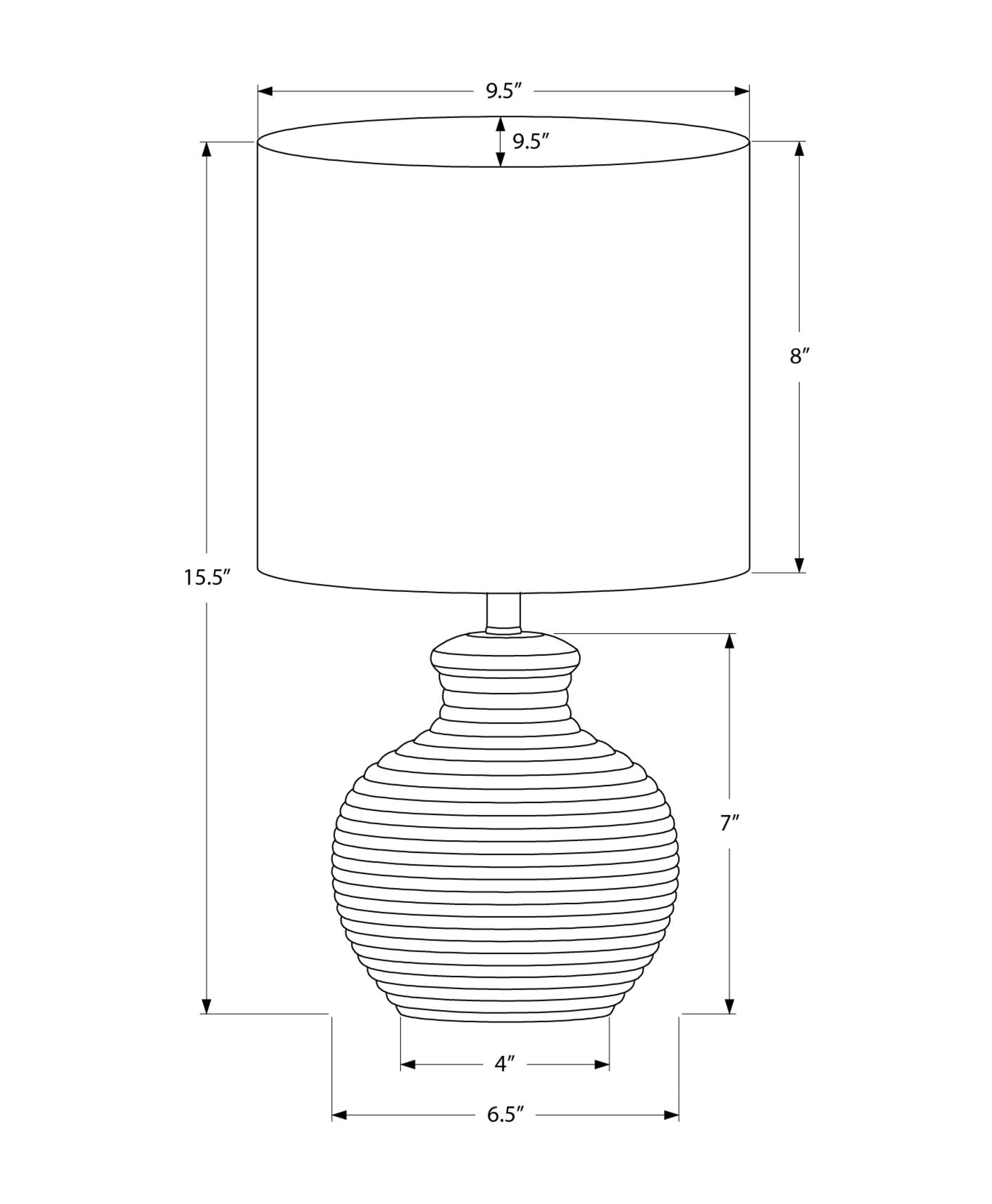 I 9777 - Luminaire, 16''H, Lampe De Table, Résine Blanche, Abat-jour Ivoire / Crème, Contemporain - Simple Boutique