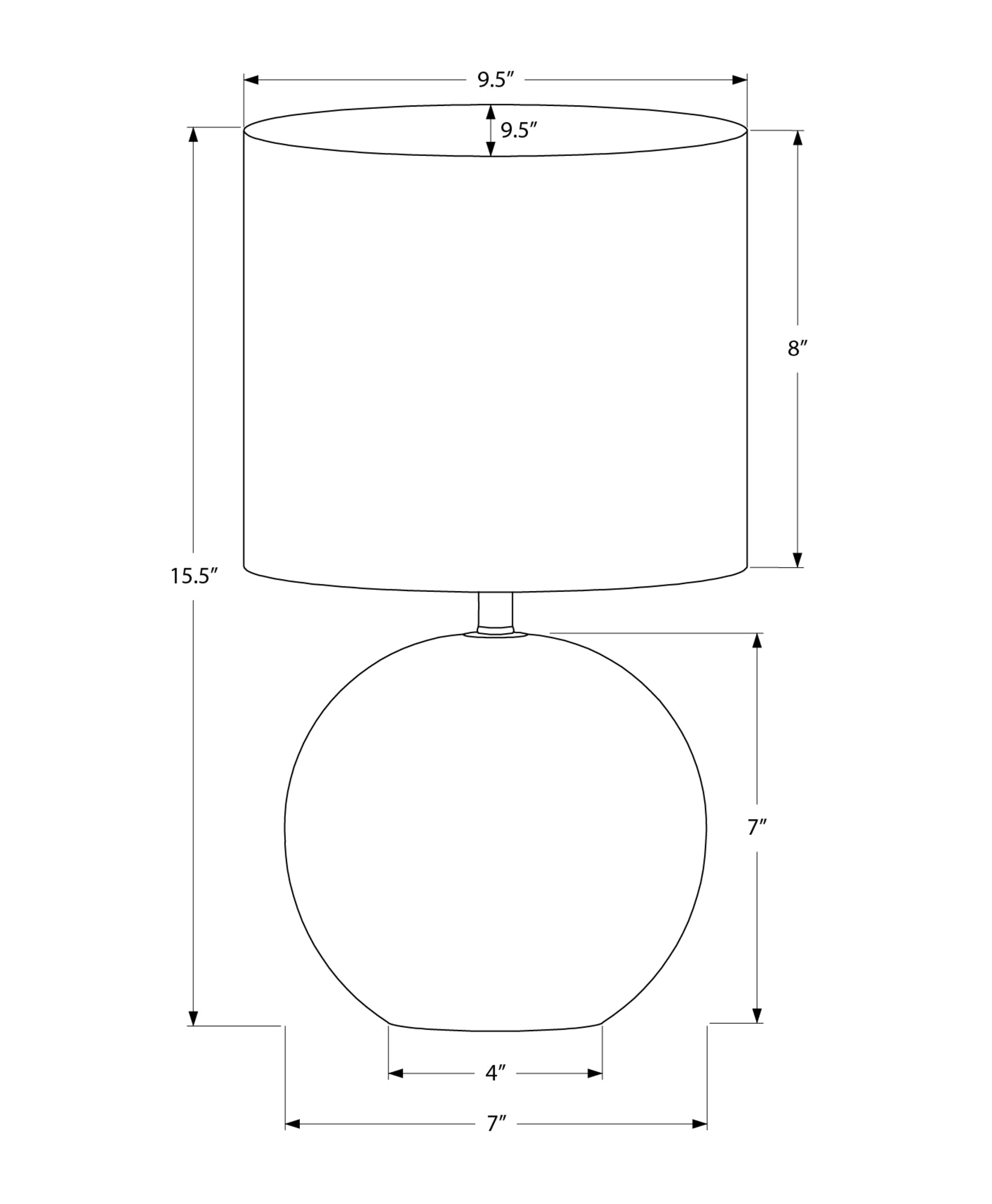 I 9851 - Luminaire, Lampe De Table, 16''H, Béton Ivoire, Abat-jour Ivoire / Crème, Contemporain, Moderne - Simple Boutique