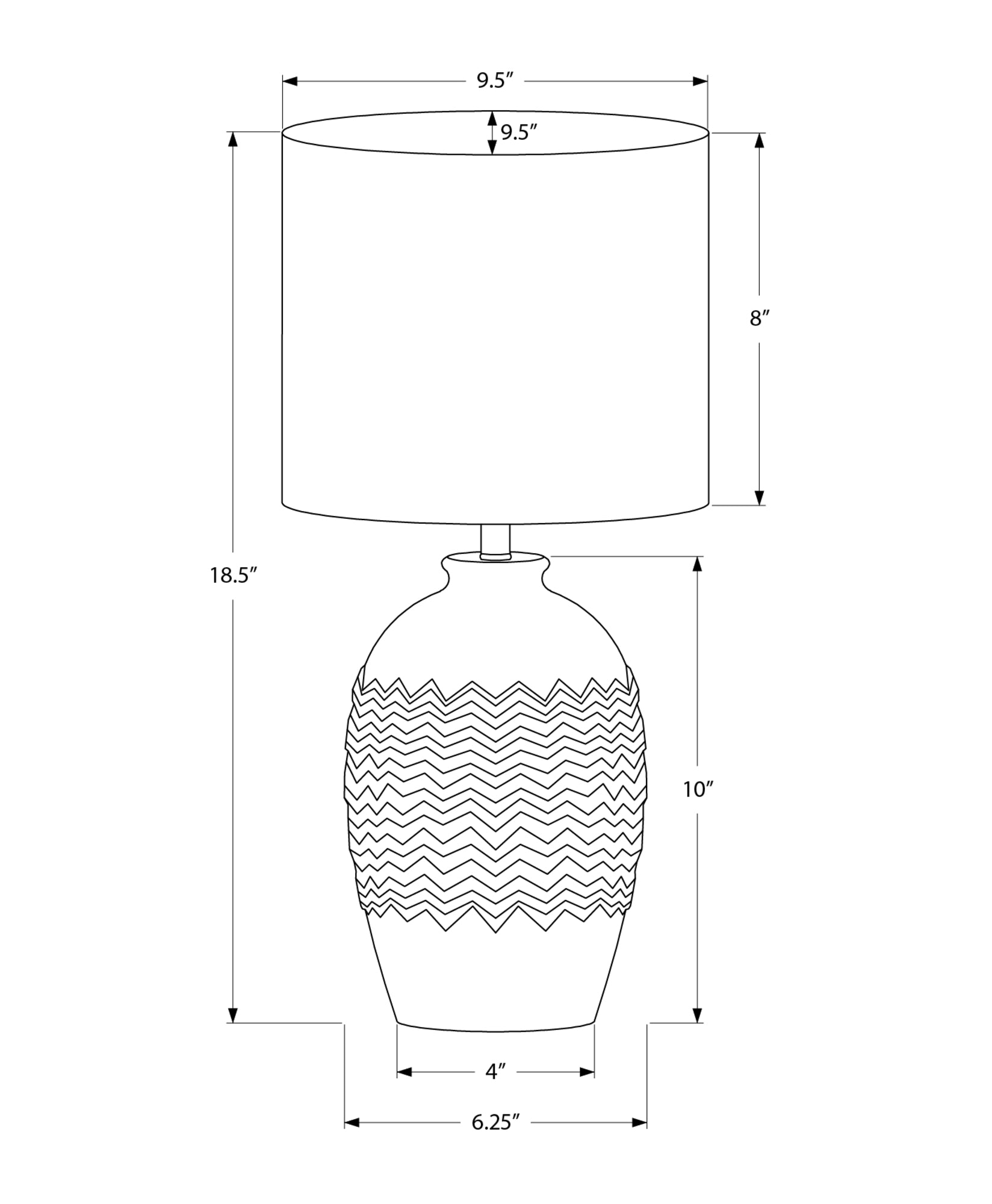 I 9859 - Luminaire, Lampe De Table, 19''H, Céramique Ivoire, Abat-jour Ivoire / Crème, Transitionnel - Simple Boutique