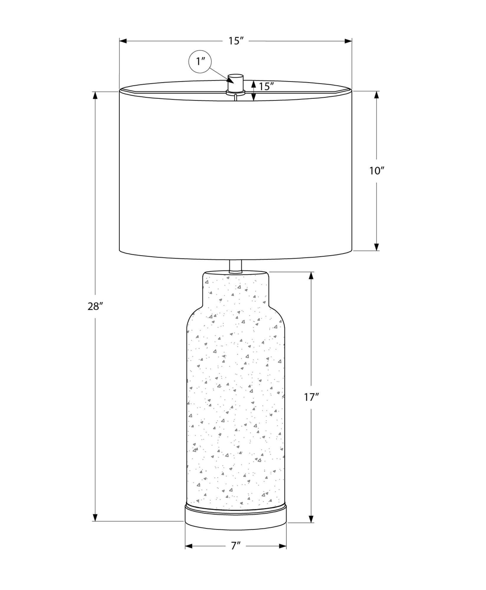 I 9908 - Luminaire, 28''H, Lampe De Table, Verre Vert, Abat-jour Gris, Contemporain, Moderne - Simple Boutique