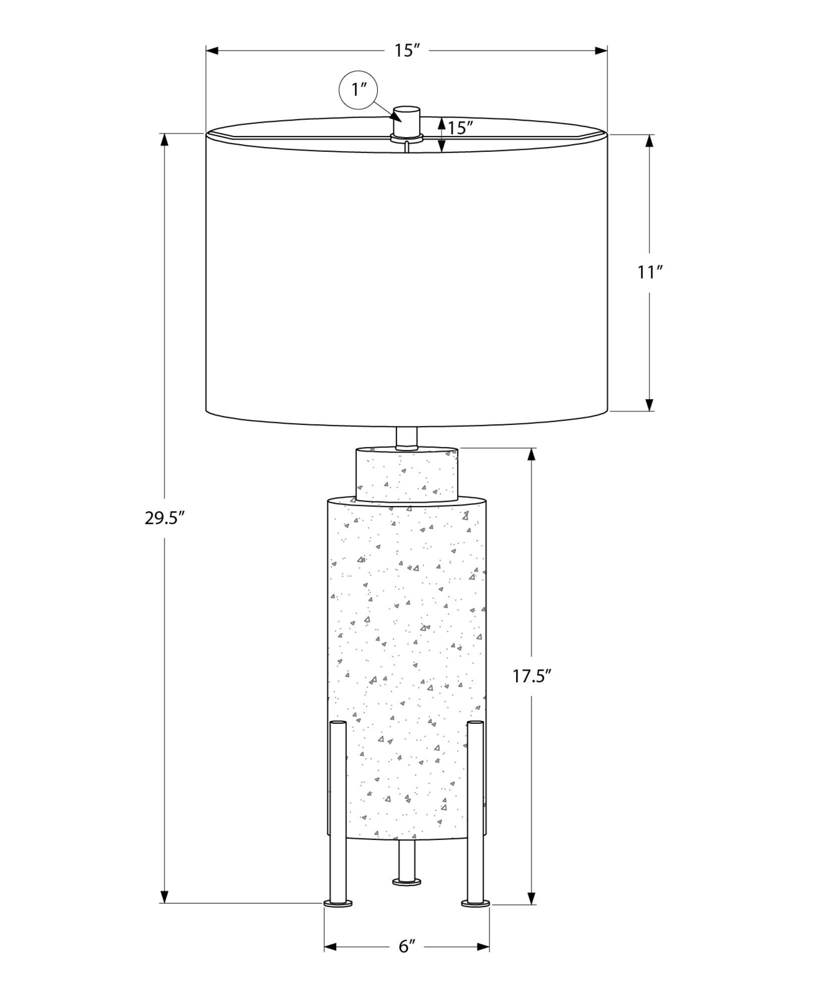 I 9928 - Luminaire, 30''H, Lampe De Table, Résine Beige, Abat-jour Ivoire / Crème, Transitionnel - Simple Boutique