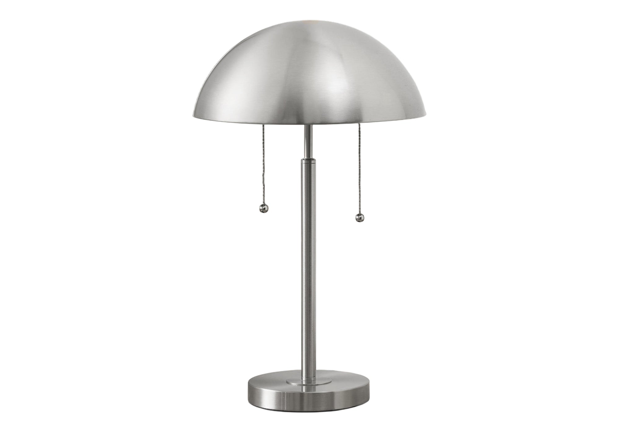 I 9954 - Luminaire, 20''H, Lampe De Table, Métal Argenté, Contemporain, Moderne - Simple Boutique