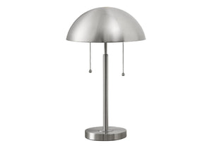 I 9954 - Luminaire, 20''H, Lampe De Table, Métal Argenté, Contemporain, Moderne - Simple Boutique