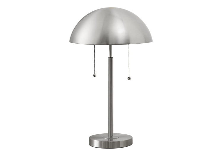 I 9954 - Luminaire, 20''H, Lampe De Table, Métal Argenté, Contemporain, Moderne - Simple Boutique