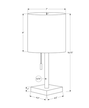 I 9960 - Luminaire, Ensemble De 2, 17''H, Lampe De Table, Port Usb Inclus, Métal Noir, Abat-jour Gris, Contemporain - Simple Boutique
