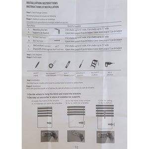 ITY Holly Stone - Store de Fenêtre à Toile Alternée 72" X 84" Sans Cordon, Tissu Occultant, Blanc - Simple Boutique