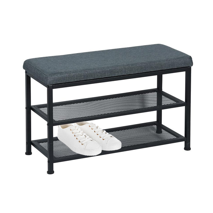 ITY International - Banc d'entrée avec Rangement pour Chaussure, Gris - Simple Boutique