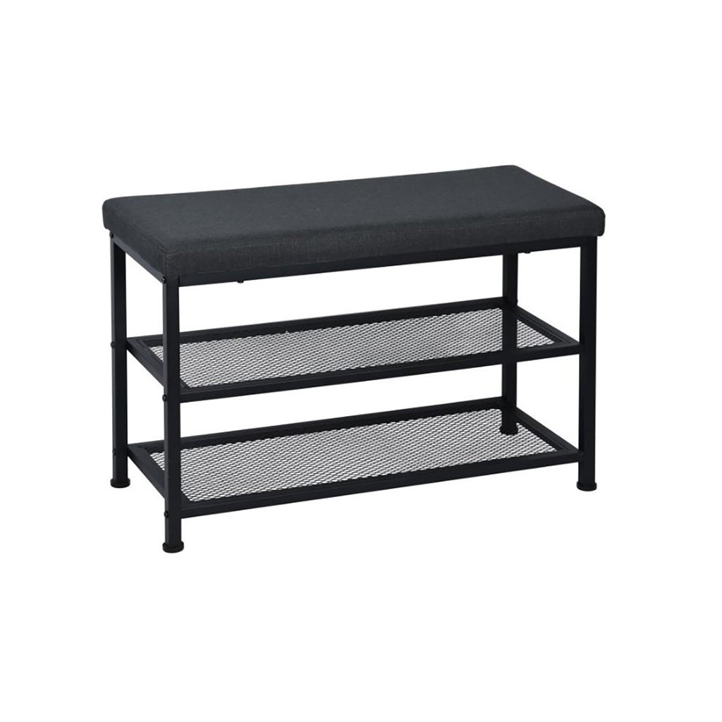 Banc à Chaussures Moderne Avec Assise Et Espace De Rangement, Coussinée Moelleuse, étagère à