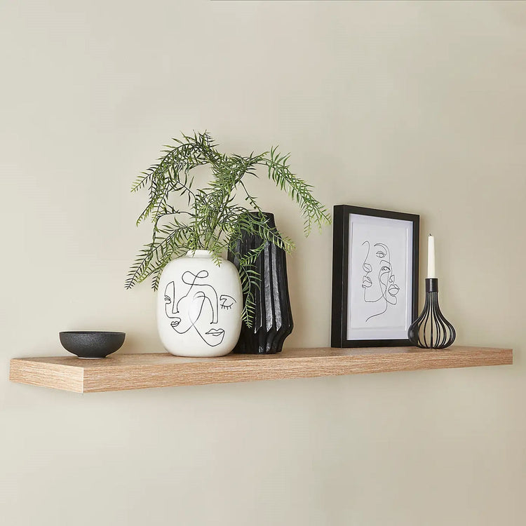ITY International - Ensemble de 3 Tablette Flottante Mural, 31.5" x 9.25" x 1.5", Naturel - Simple Boutique