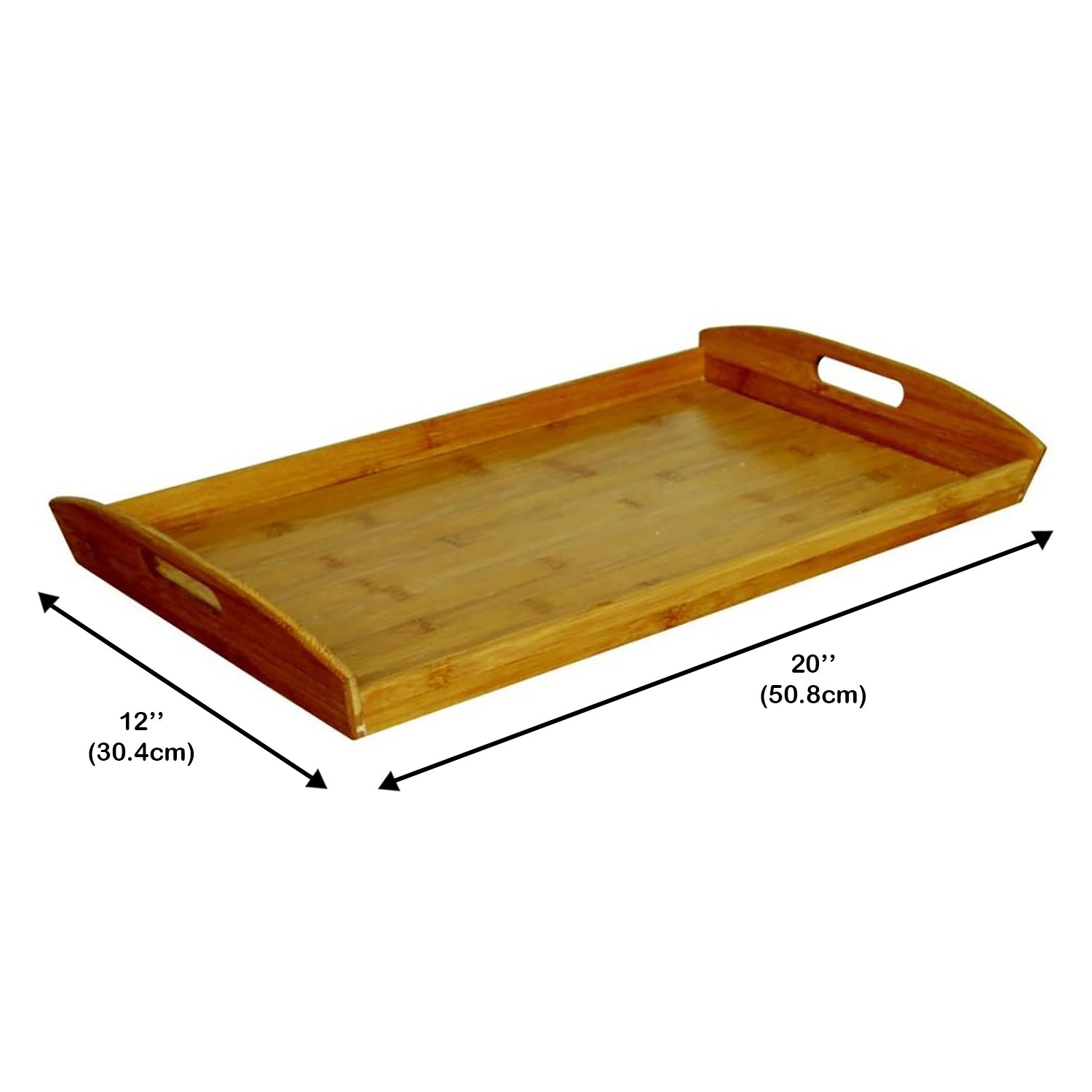 ITY International - Grand Plateau de Service en Bambou, 20" Largeur - Simple Boutique