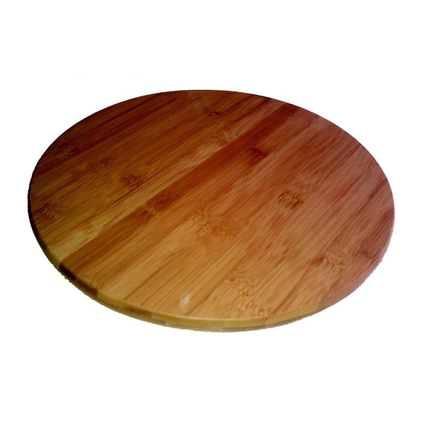 ITY International - Plateau Tournant Lazy Susan, Diamètre de 12.6", Fait en Bambou - Simple Boutique
