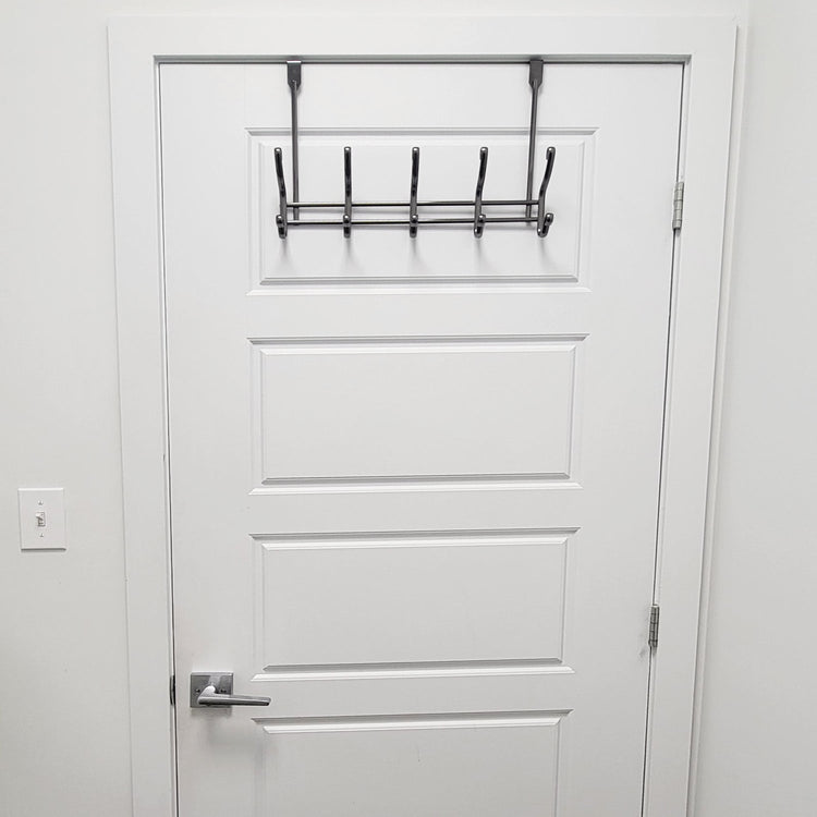 ITY International - Rail de 10 Crochets pour Porte, Nickel Argenté - Simple Boutique