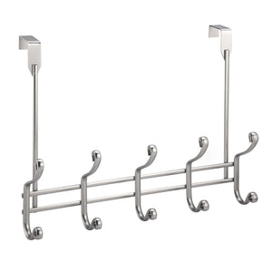 ITY International - Rail de 10 Crochets pour Porte, Nickel Argenté - Simple Boutique