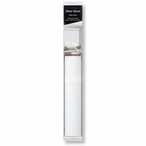 ITY Oliver Stone - Store de Fenêtre à Rouleau 22" X 84" Sans Cordon, Tissu Occultant en Polyester, Blanc - Simple Boutique