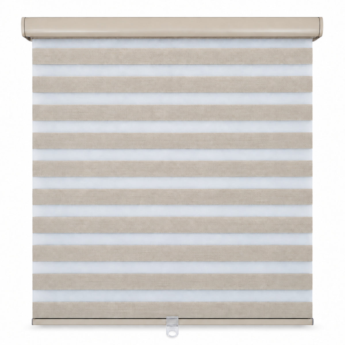 ITY Olivia Stone - Store de Fenêtre à Toile Alternée 48" X 84" Sans Cordon Beige - Simple Boutique