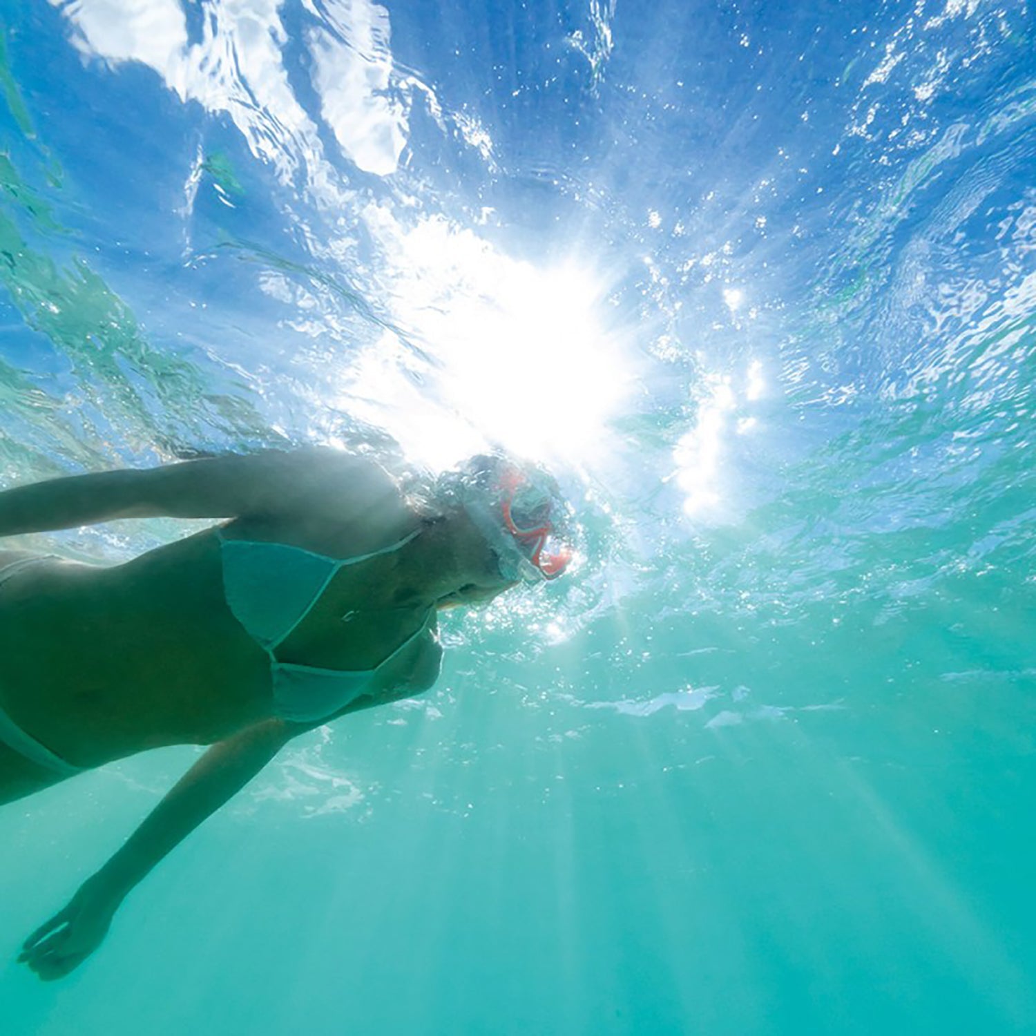 Intex - Ensemble de Plongée Wave Rider, Masque et Tuba, Orange - Simple Boutique