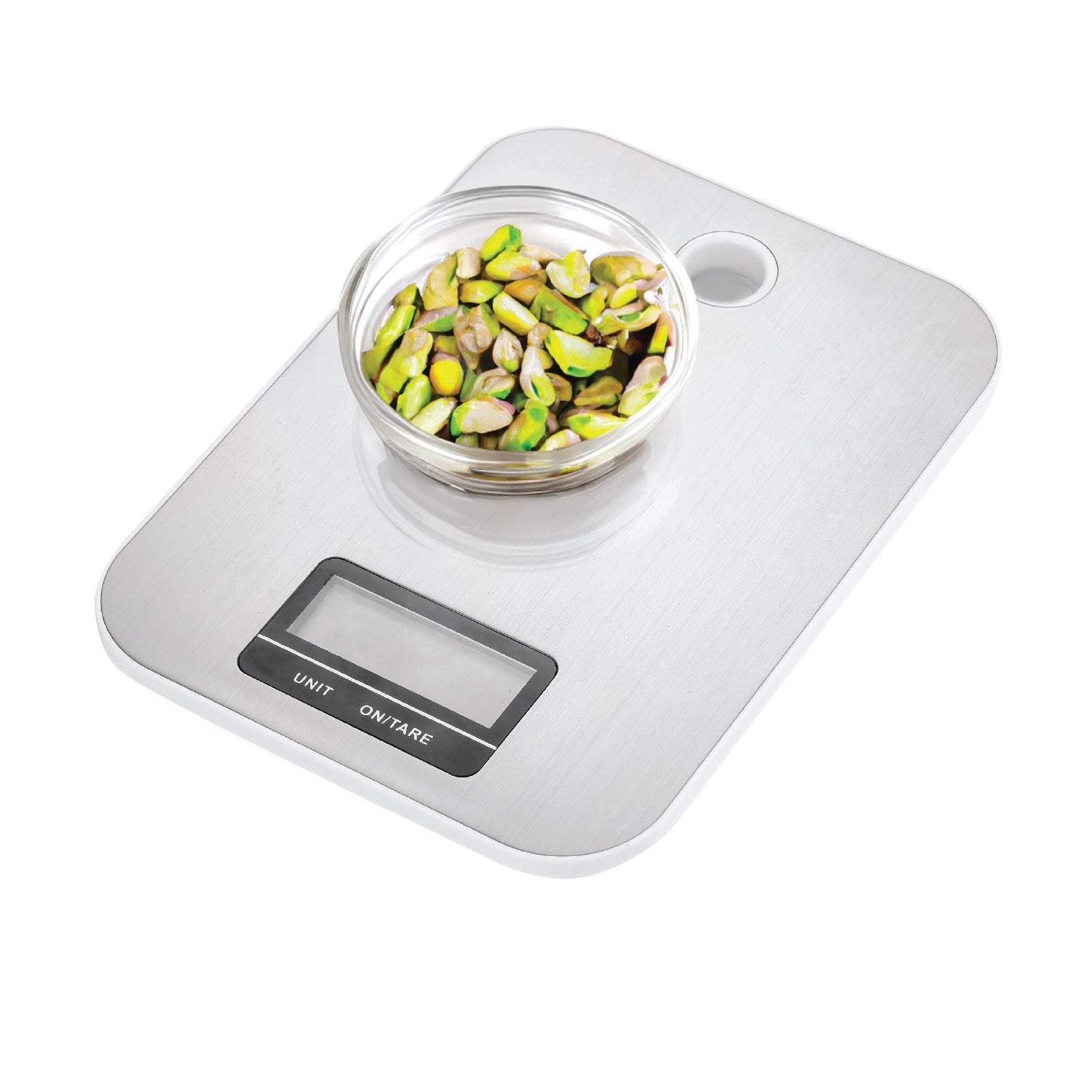 JS Gourmet - Balance de Cuisine Numérique avec Écran ACL, Acier Inoxydable - Simple Boutique