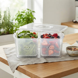 JS Gourmet Boîte à collations multifonction à 2 compartiments avec poignées - Simple Boutique