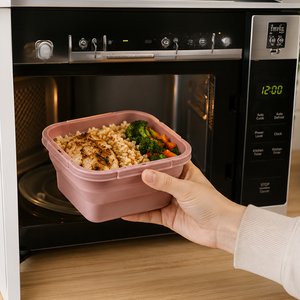 JS Gourmet Boîte à déjeuner pliable en silicone, Lot de 4 - Simple Boutique