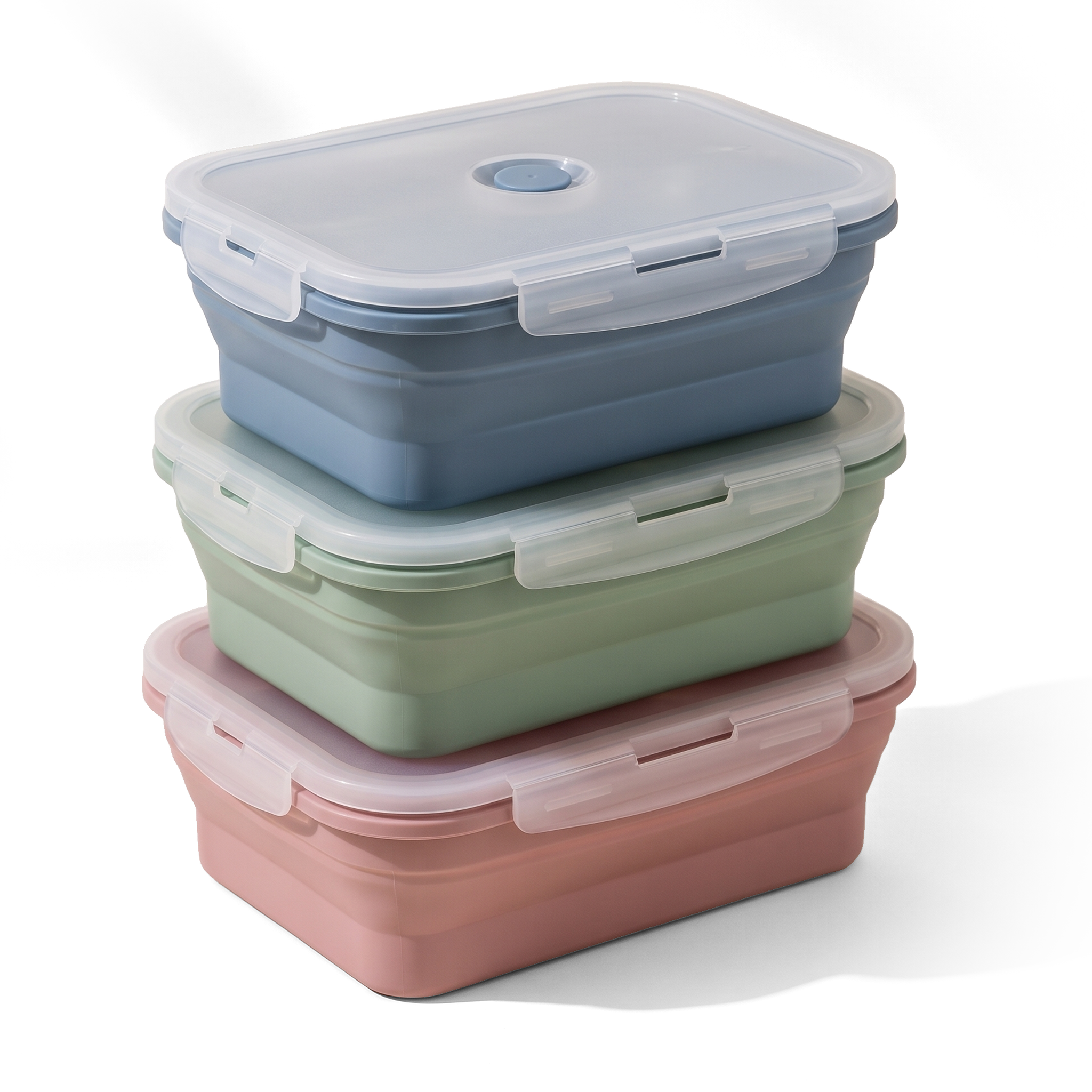JS Gourmet Boîte à déjeuner pliable en silicone, Lot de 4 - Simple Boutique