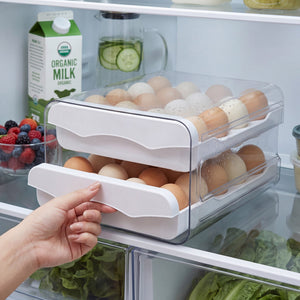 JS Gourmet Boîte à œufs empilable pour réfrigérateur - Simple Boutique