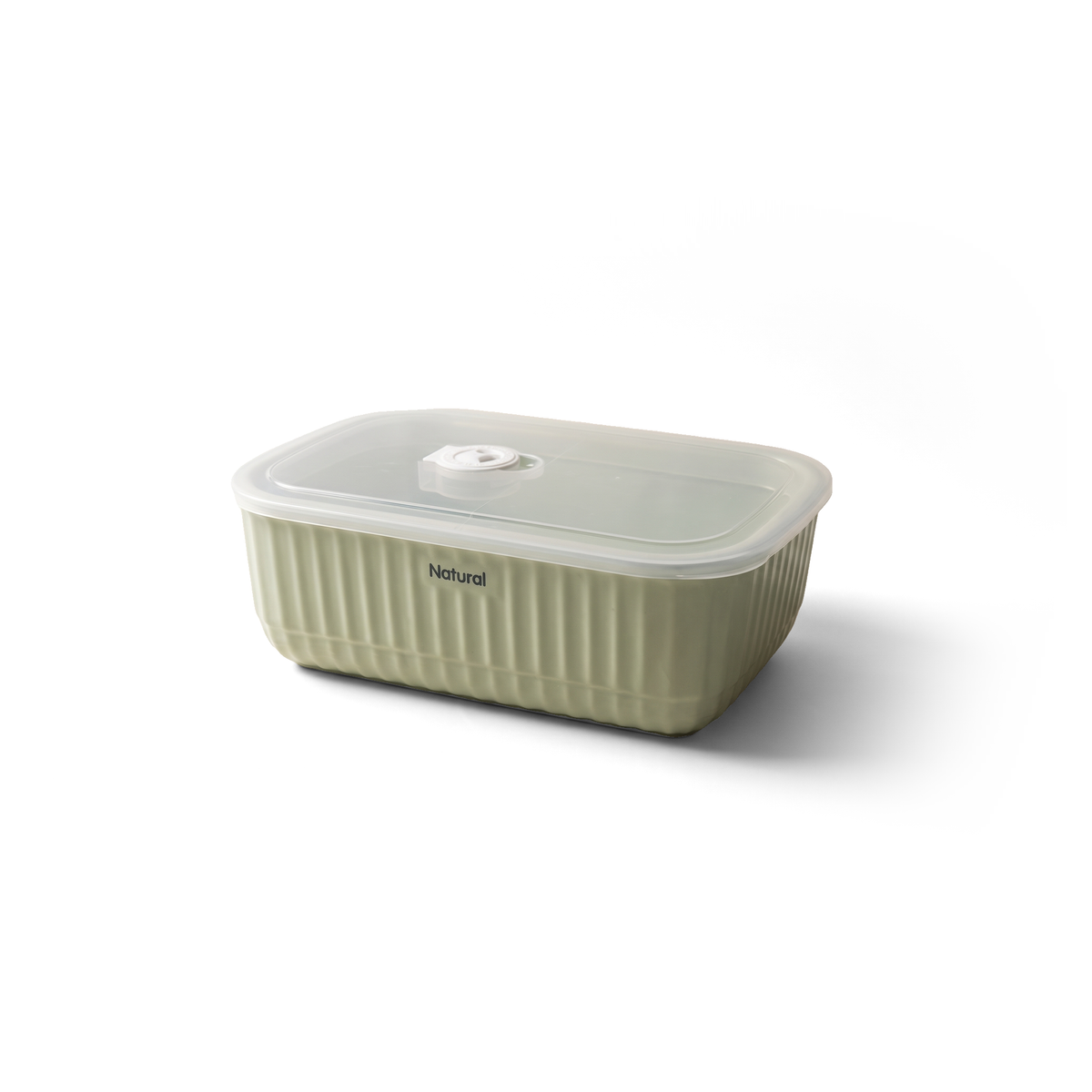 JS Gourmet Boîte de conservation en céramique verte avec aération, indicateur de date et couvercle hermétique. - Simple Boutique