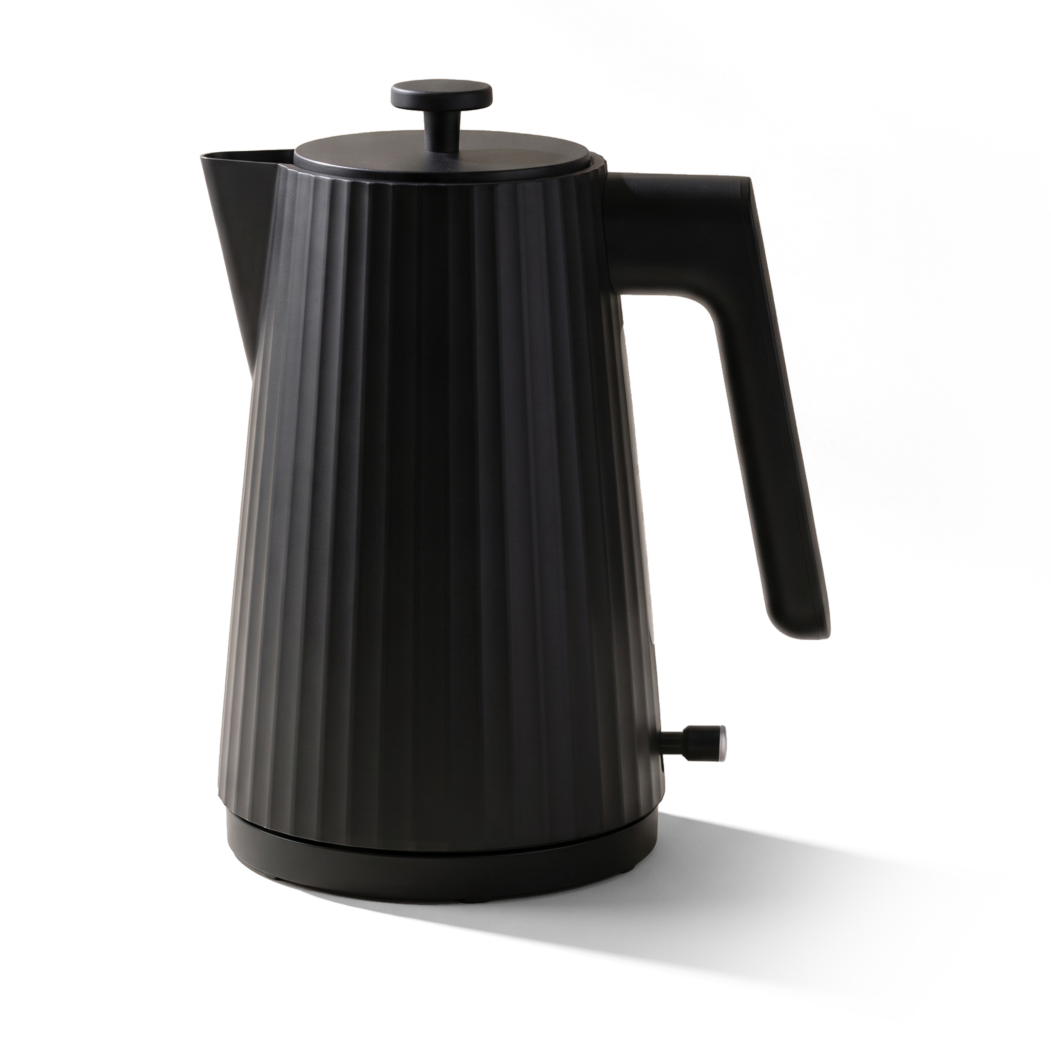 JS Gourmet Bouilloire électrique 1,7 L, 1500 W - Noir mat, Collection Vague - Simple Boutique