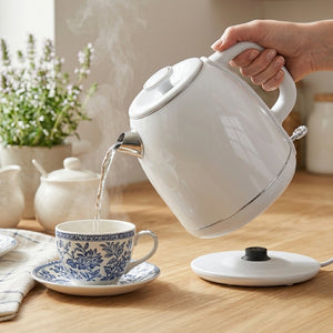 JS Gourmet Bouilloire électrique à double paroi 2L - Blanc - Simple Boutique
