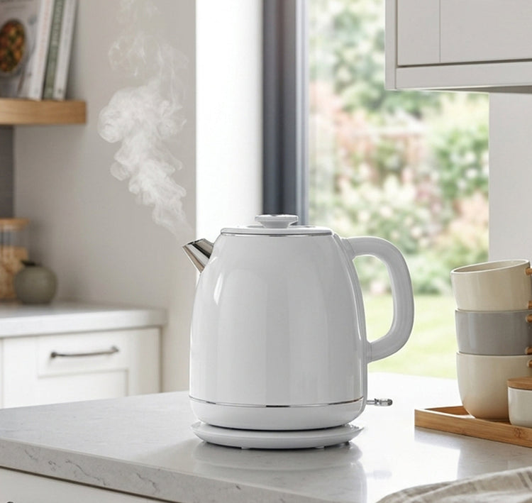 JS Gourmet Bouilloire électrique à double paroi 2L - Blanc - Simple Boutique
